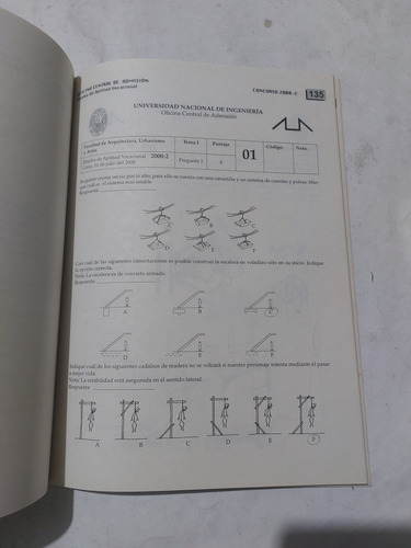 Libro Examen Admisión Uni 2000-2 Ocad (Usado)