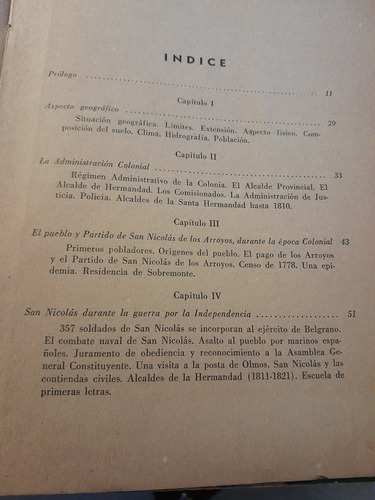 Historia De San Nicolás De Los Arroyos,josée.dela Torre,1947 (Usado)