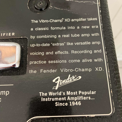 Fender Vibro Champ Xd, Valvulado Em Classe A