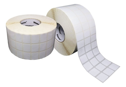 3 Rollos Etiqueta Bopp Plástica 30x22 Mm 6,000 Pzs C/u Reb.