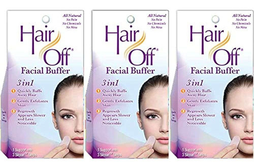 Off De Pelo Facial 3in1 De Bufer Paquete De 3