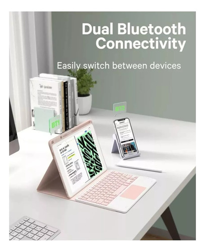 Funda + Teclado Touchpad Español Para iPad Air 11 M3 2025