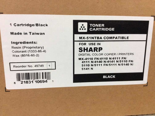 Toner Sharp Mx 4110/4111/4140/4141/5110/5111/5140/5141 Katun