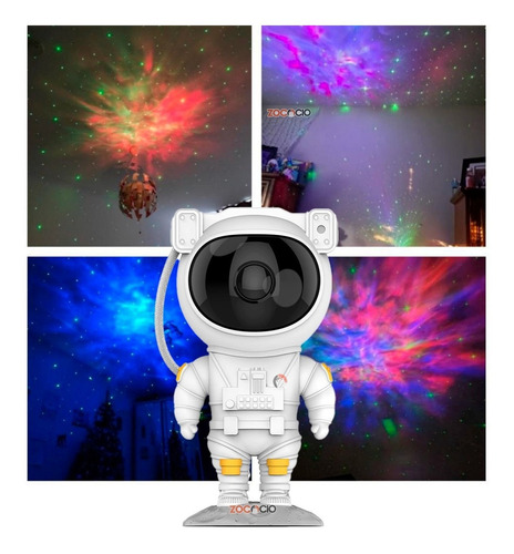 Lâmpada de projetor de astronauta para nebulosa, galáxia e estrelas, cor de estrutura cinza