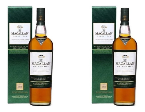 Whisky The Macallan Select Oak 2 Botellas De Litro