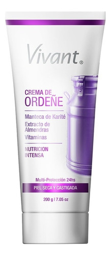 Crema De Ordeñe Vivant Piel Seca Y Castigada 200 Gr