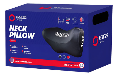 Almohada De Cuello Ergonómica Sparco Tecnología Cfc Avanza
