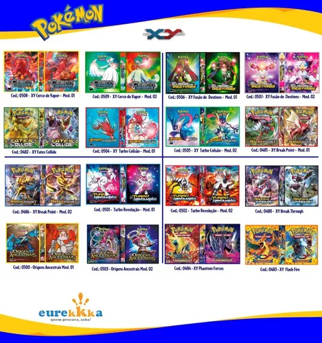 Álbum Pokémon Pasta tipo Fichário para Cards - XY BREAK POINT