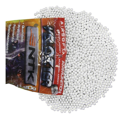 Balines Plásticos Airsoft Bbs 6mm Velozter Ntk En Bolsa