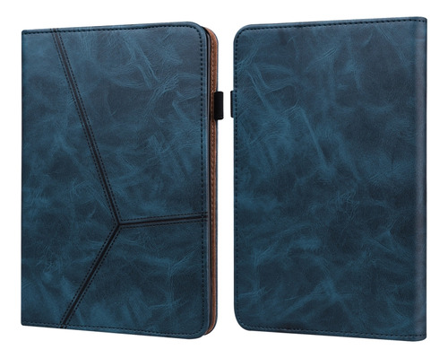 Funda De Poliuretano A Rayas Azules Para Amazon Kindle Paper