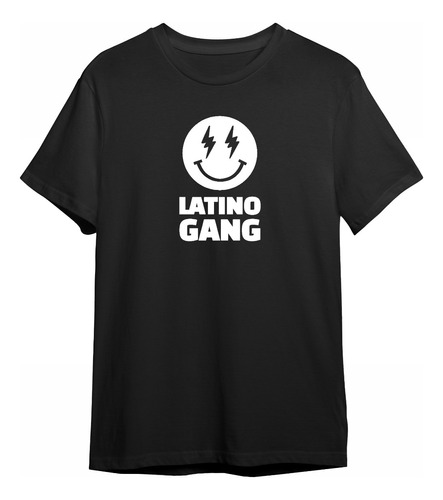 Camisetas Latino Gang J Balvin Camisas Negras Personalizadas