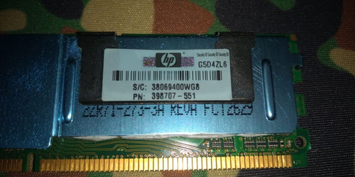 Memoria Servidor 2gb 2rx4 Pc2-5300f Ddr2 (Usado)