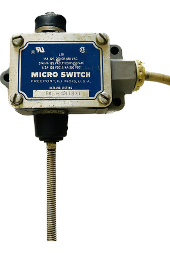 Interruptor De Posición Micro Switch Baf 1-3cn 18x1