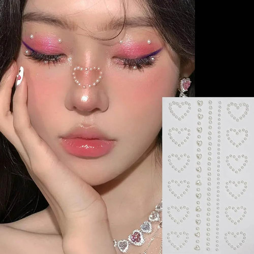 Gemas Faciales Autoadhesivas, Perlas Para Maquillaje, Joyas