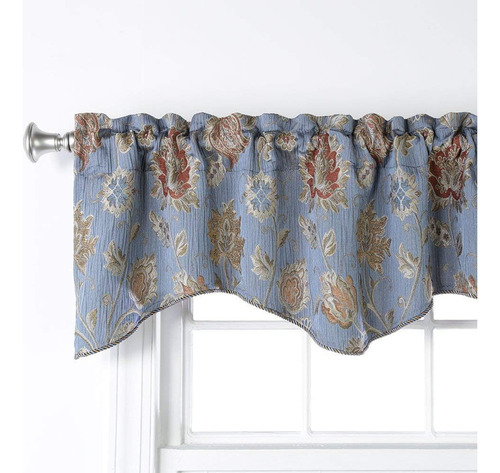 Stylemaster Home Products Melbourne Valance, 50 In X 17, Sky