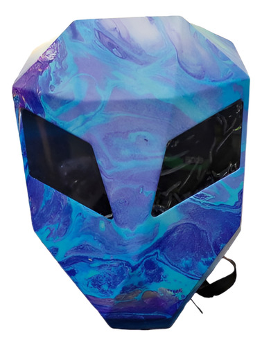Bolso De Ojitos Led Azul Impermeable Para Motorizados