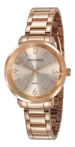 Relógio Mondaine Feminino Rose Gold Barato