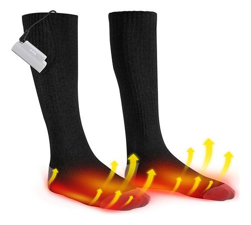 Calcetines Eléctricos Recargables Con Batería Con 3