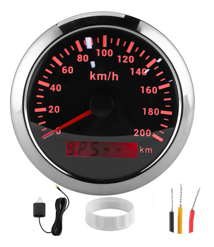 Velocímetro Gps 85mm 200km/h Odômetro Impermeável Para Barco