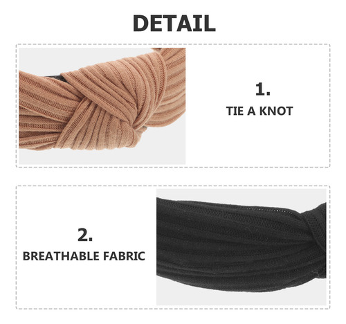 2 Diademas Anudadas, Antideslizantes, Para Maquillaje Y Spa,