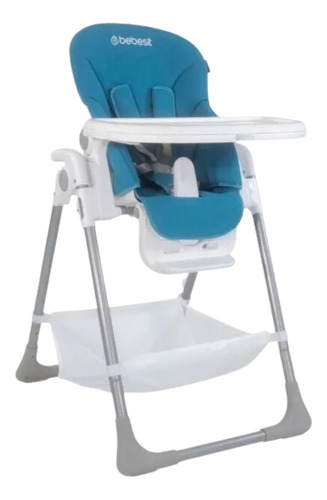 Silla Para Comer Bebé Bebesit Snack Plegable Ajustable Azul Silla Infantil