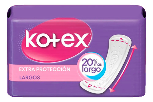 Protector Kotex Diario 20% Más Largos 2 X 16unds