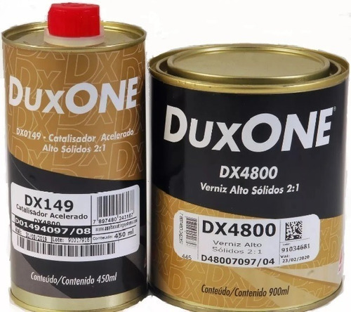 Barniz Duxone Axalta Kit Dx4800 0,9lt + Catalizador 148/149