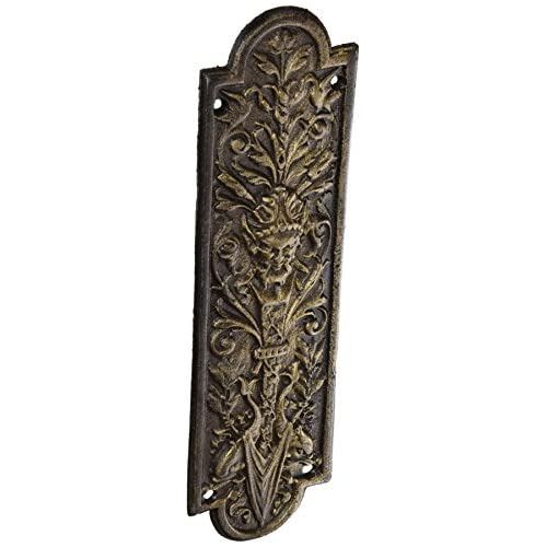 Placa De Puerta De Hierro Hombre Verde, Bronce