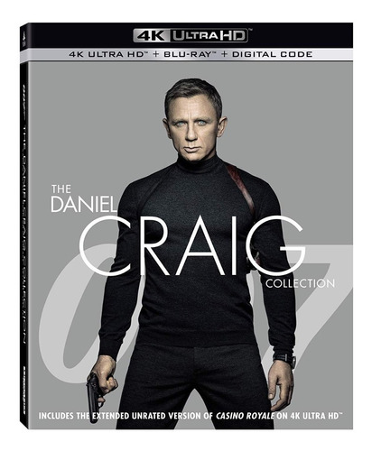 4k Uhd + Blu-ray 007 Bond Daniel Craig Collection / 4 Films