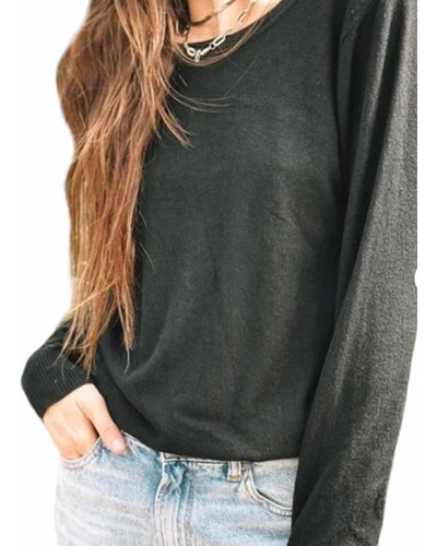 Sweater Mujer Espalda Diseño Único Calado Go. By Loreley