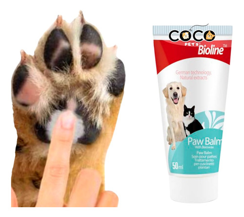 Bioline Paw Care Crema Para Patitas Mascotas | 50 Ml