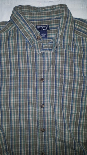 Camisa  Manga Larga Niño Talle 10/12 Nueva 