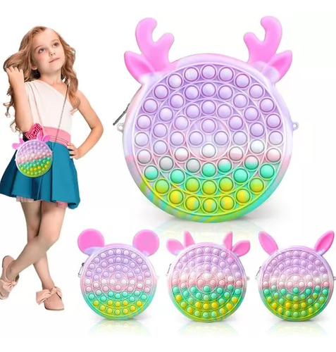 4 Bolsos De Hombro Pop It Fidget Poket Para Niñas