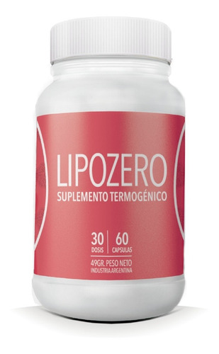 Lipozero Nutremax Suplemento Termogenico Carnitina 60 Caps Sabor Sin sabor