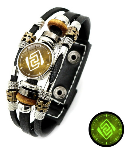 Pulsera Juego Genshin Impact Vision Joyería Para Cosplay Color Rock