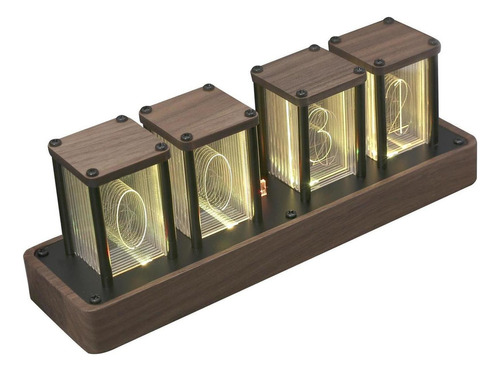 Nixie Tube Clock Kit, Reloj Multifunción Retro 12/24h