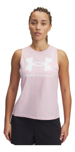 Playera Sin Mangas Deportiva Under Armour Logo Tank De Mujer