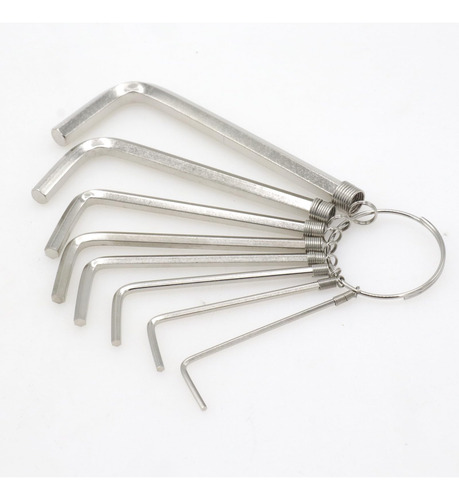 Juego De Llaves Allen Plata Marca X Modelo Y 0.059-0.236 In