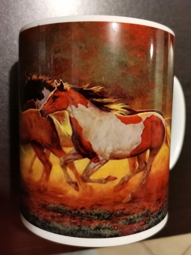 Taza Personalizada De Caballos