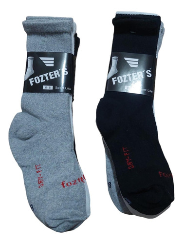Fozters Calceta Deportiva Algodón Infantil 12 Pares