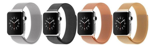 Extensible Correa Malla Metalica Iwatch 42 Y 38 Mm Color Seleecionar Color Y Tamaño
