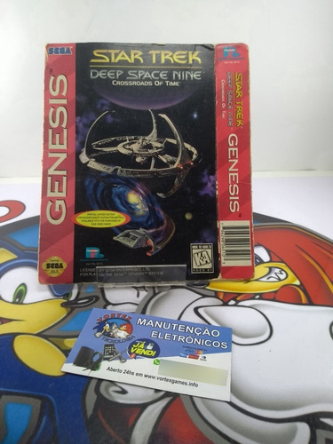 Genesis Mega Drive Caixa Cortada Star Treck