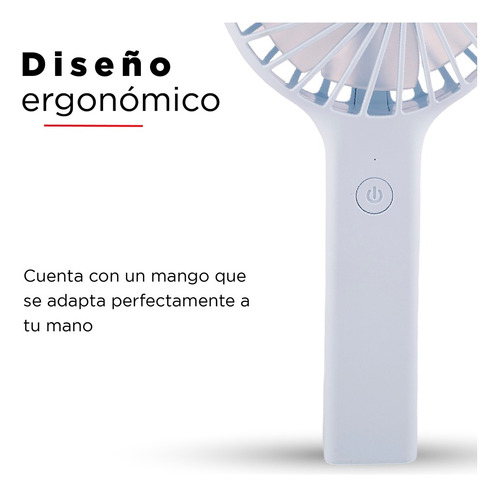 Ventilador recarregável portátil Miniso Mod Im-8255 We Bare Be Blue Color