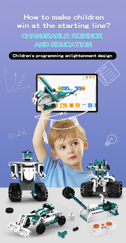 Robot Educativo Niños Para Armar 557pz Aprende Programacion