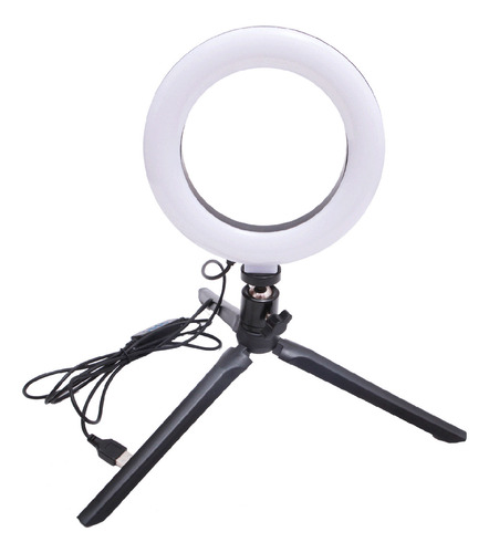 Trípode Con Anillo De Luz Led Usb Para Teléfono De 16 Cm, Fo