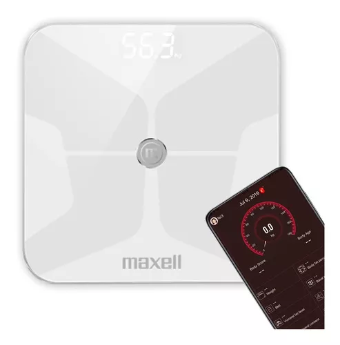 Balança corporal digital Maxell DFS-1 branca, até 140 kg