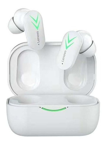 Audífonos in-ear gamer inalámbricos Lenovo XT82 XT82 blanco con luz LED