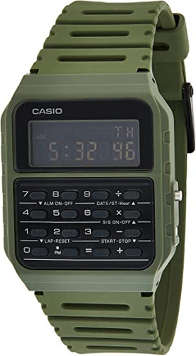 Casio Ca-53wf-3b Calculadora Verde Digital Reloj Original