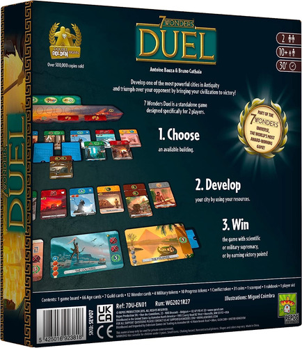 7 Wonders Duel Board Game (juego Base) | Para 2 Jugadores |
