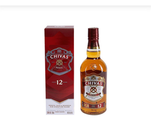 Whisky Chivas Regal Blended Scotch 12 Años 750ml Fiesta
